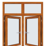Cửa nhôm xingfa xếp trượt vân gỗ